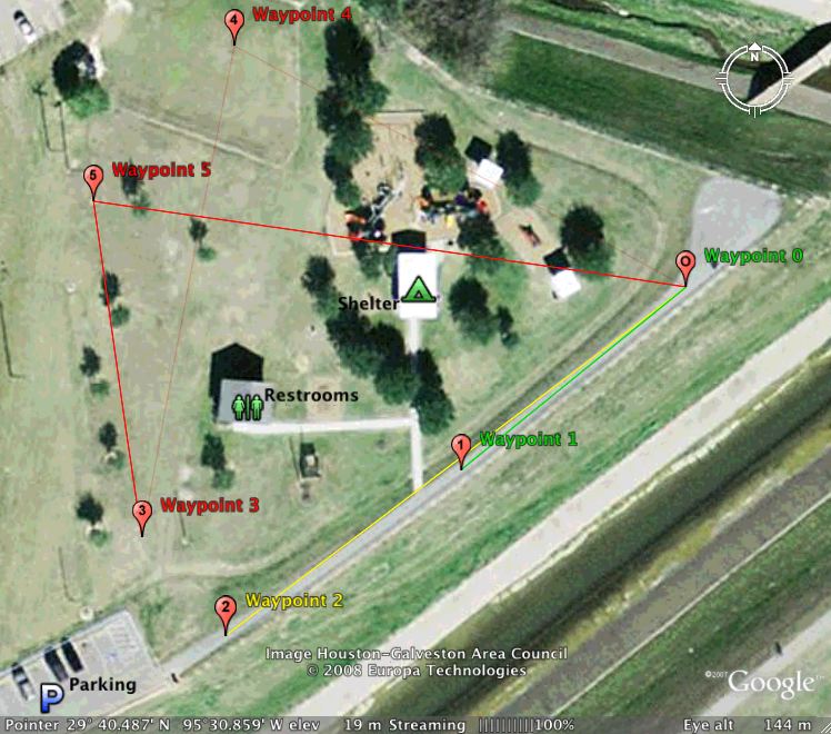 Overhead map of the event site